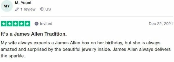 James Allen necklaces brand reviews
