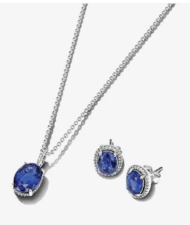 pandora brand Sparkling Statement Halo Jewelry Gift Set