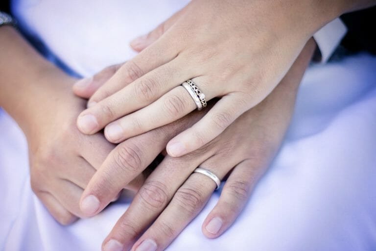 Engagement Ring Finger for Male and Female