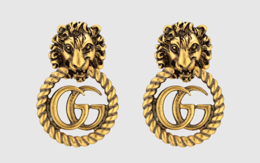 Gucci Double G Lion Heads