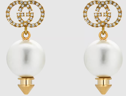 Learn more about Gucci Interlocking Pearl G Earrings here